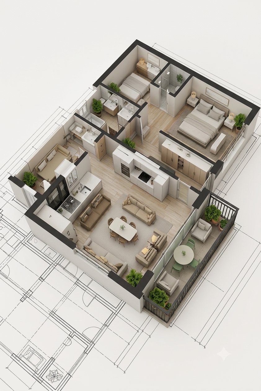 3D floor plan